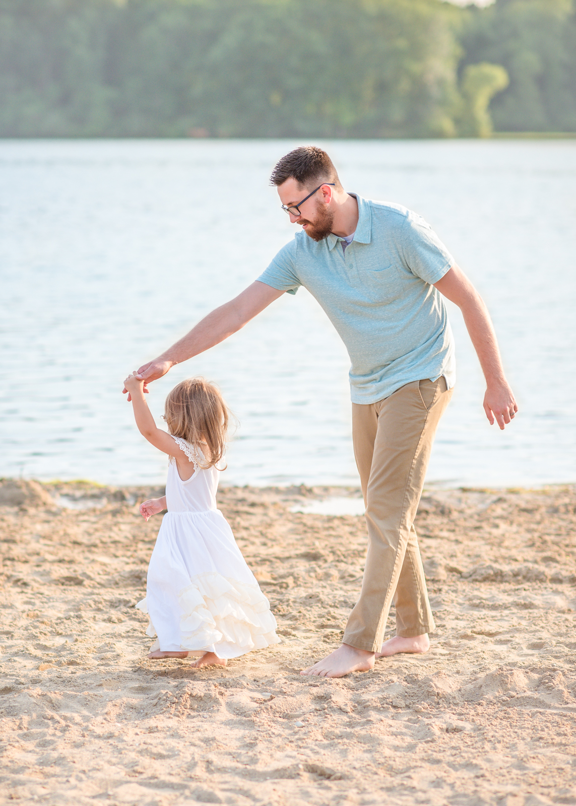 Family Session at a Michigan Beach