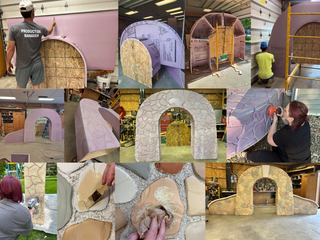 Stone arch prop made from foam Stone arch prop made from foam